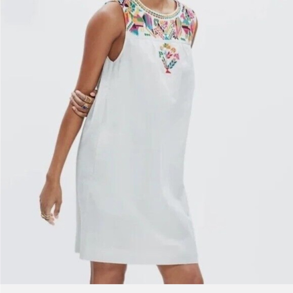 Madewell White Embroidered Dress